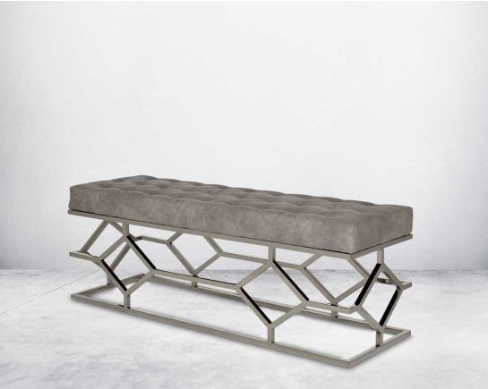 Judeen Stainless Steel Double Bench