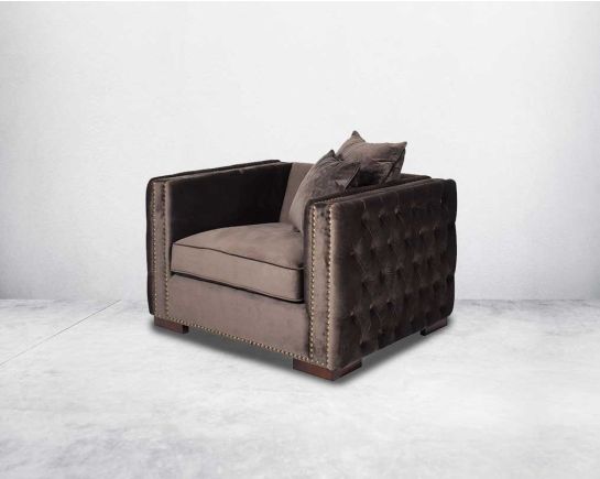 Jazmin Fabric Single Seater Sofa