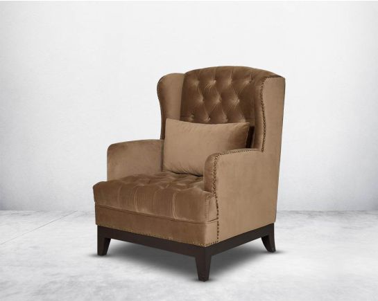 Virgilio Fabric Wing Chair