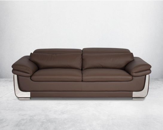 Utah Leather 3 Seater Sofa
