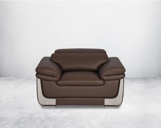 Utah Leather Single Seater Sofa