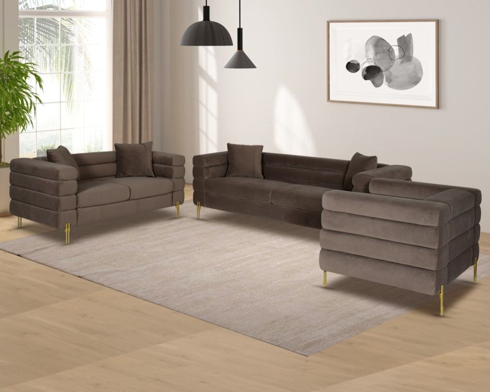 Atara Fabric Sofa Set