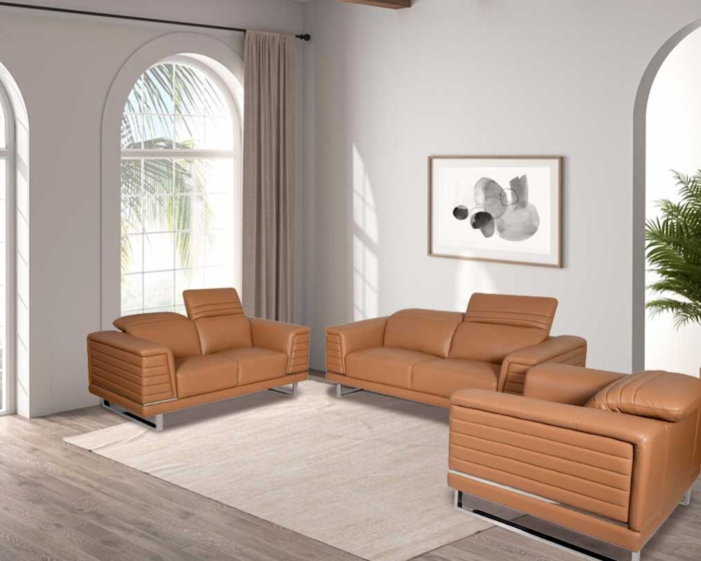 Zanetta Leather Sofa Set