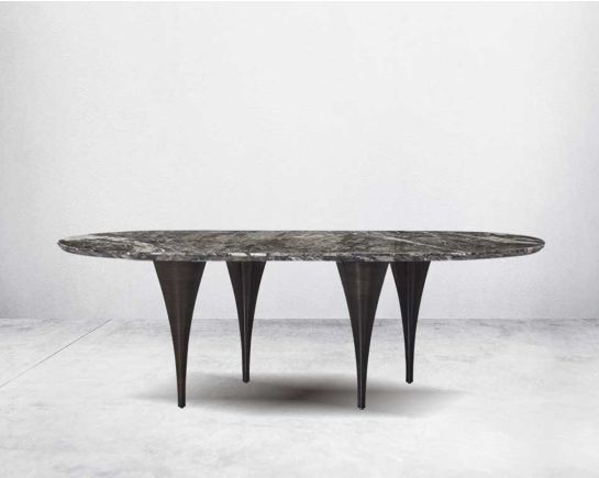 Nuria 8 Seater Marble Dining Table