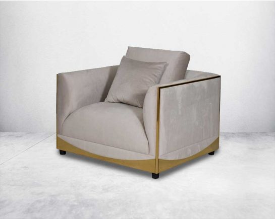 Eugenia Single Seater Fabric Sofa
