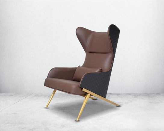 This eye-catching wingback lounge chair is perfect for long & late-night reads This chair is an ideal choice for living & bedrooms.