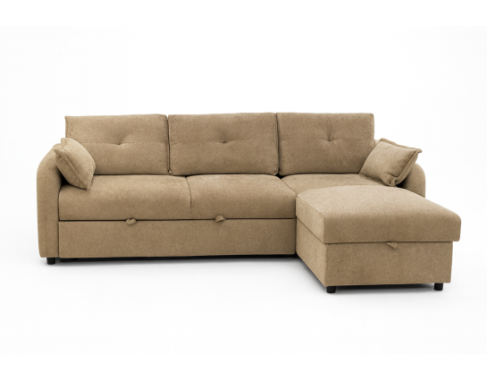 Camilo Fabric Sectional Sofa Cum Bed - Right Chaise