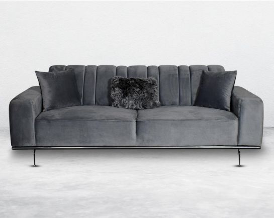 3 Seater Fabric Sofa with 3 cushions