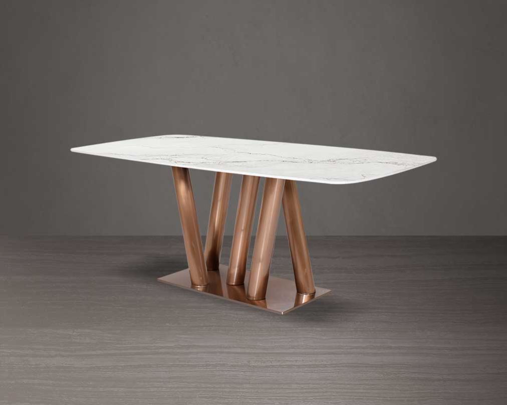 Traza 6 Seater Marble Dining Table