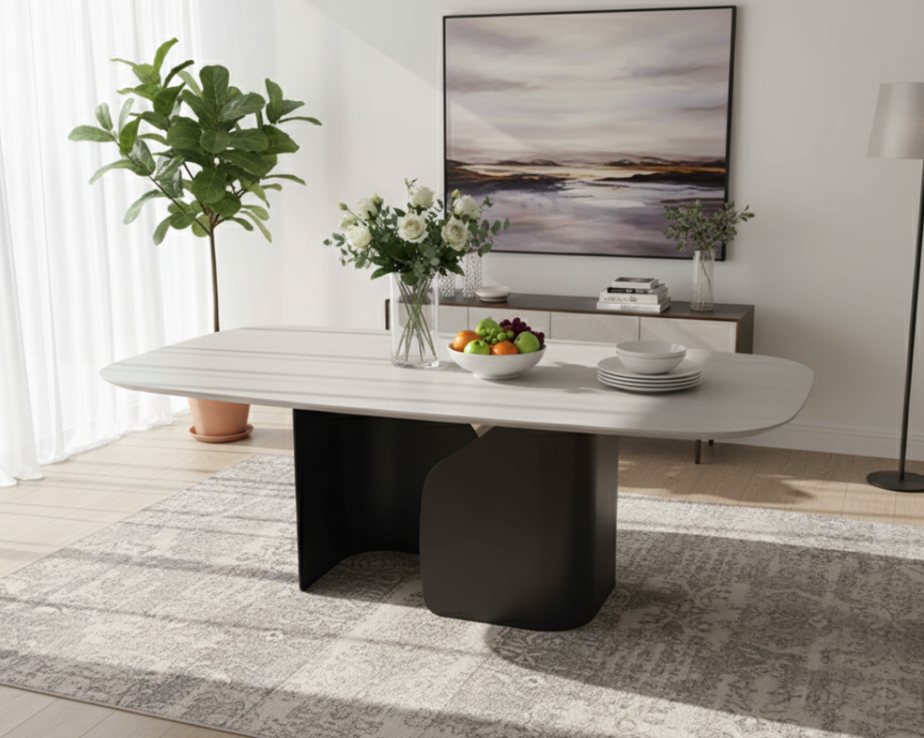 Pazia 8 Seater Marble Dining Table